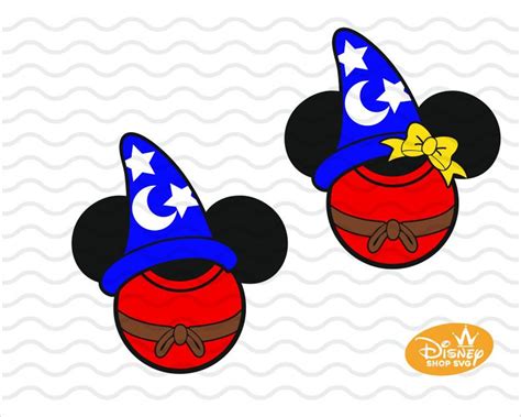 Mickey Magician Sorcerer Hat Svg Cut File Disney Fantasia Etsy