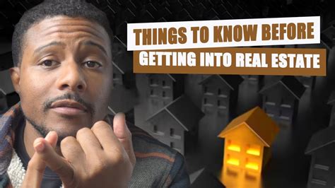 What To Know Before Getting Into Real Estate 🏡 Youtube