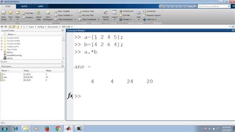 Matlab Element Wise Operations Youtube