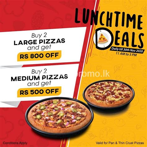 Lunch Time Deals at Pizza Hut this November!