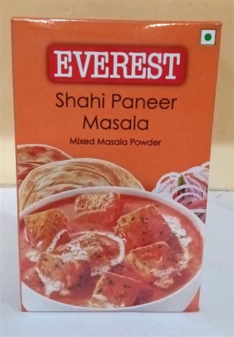 100g Everest Shahi Paneer Masala Powder Packaging Size 100 Gm At Rs