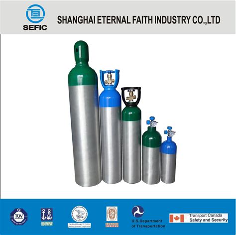 10l Portable Medical Aluminum Oxygen Gas Cylinder Cylinder And Oxygen Cylinder