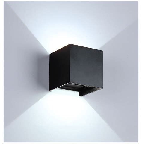 Wandlampe Cube Würfel LED Wand Leuchte Lampe Up Down für außen innen