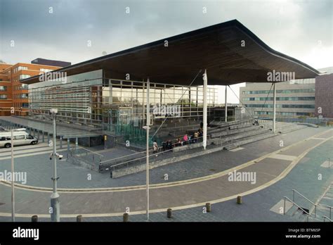 Exterior , day, Welsh Assembly Government Senedd Senate building ...