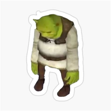 "Sad Shrek" Sticker for Sale by neelfs | Redbubble