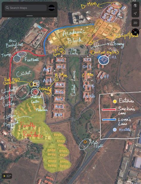 Drew A Map Of Bits Goa Incomplete Rbitspilani