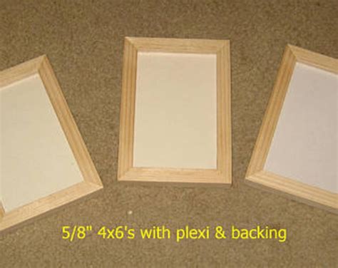 4x6 Unfinished Wood Picture Frames Lot Of 3 Includes Etsy