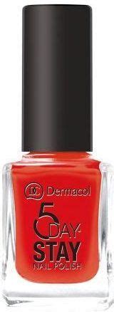 Dermacol 5 Day Stay Longlasting Nail Polish Lakier Do Paznokci 19 Red