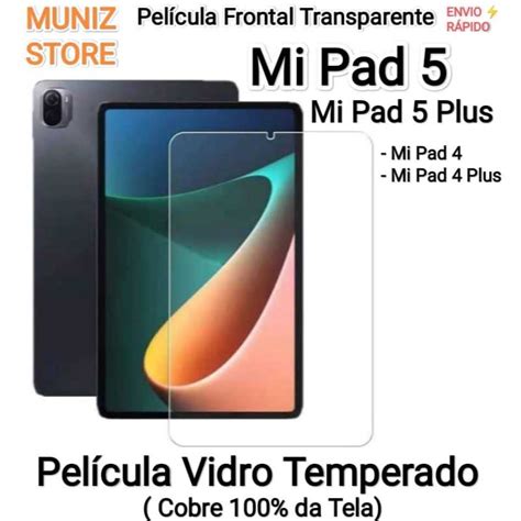 Películas Mi Pad 5 Plus Xiaomi Protetores de Tela Película Vidro