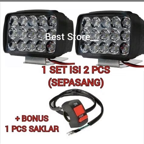 Jual Lampu Tembak Sorot Led Motor Work Light Cree Mata Led Volt