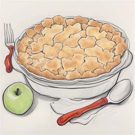 KREA AI Apple Cobbler Drawing