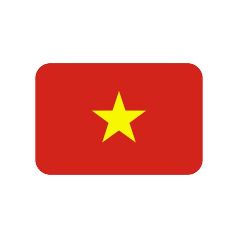 Vietnam flag vector icon isolated on white background 8295942 Vector ...