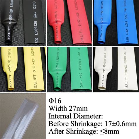 Mm Heat Shrink Tubing Polyolefin Insulation Shrinkage Ratio Ul