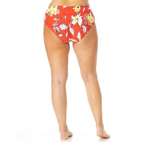 Catalina Women S X W W High Waist Bikini Swim Bottom Swimsuit Floral Print EBay