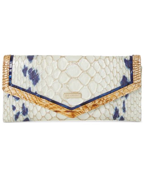 Brahmin Veronica Shell White Freshwater Leather Wallet Lyst