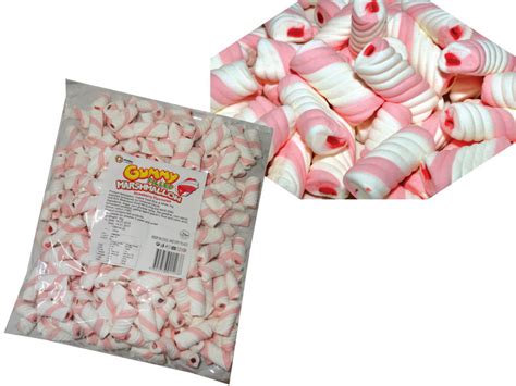 Gummy Filled Marshmallow Twists Pink Strawberry And Other