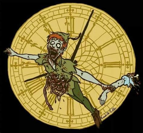 Zombie Peter Pan Zombie Disney Disney Fan Art Creepy Disney