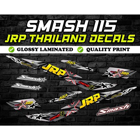 Smash 115 JRP X Daeng Decals Sticker GRAY Shopee Philippines