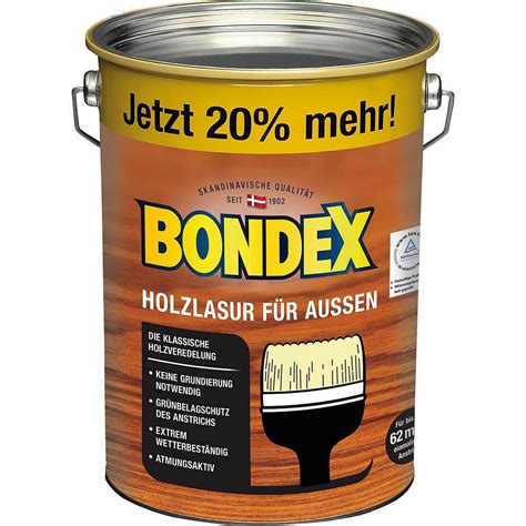 Bondex Holzlasur für Außen Kiefer 4 8 l