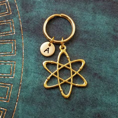 Atom Keychain Small Atom Keyring Chemistry Keychain Atomic Etsy Australia