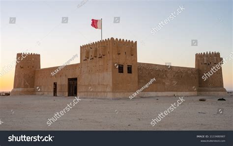 Historical Zubarah Fort Zekreet Qatar Middle Stock Photo 2133480987