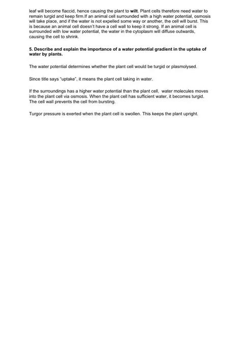 Understanding Cellular Movement: IGCSE Science Study Guide | University ...