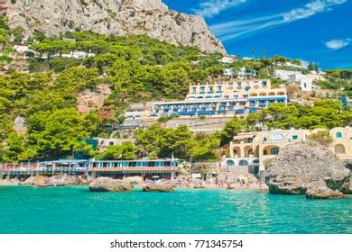 View Marina Piccola Beach Sea Mountain Stock Photo 771345754 | Shutterstock