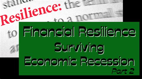 Surviving Economic Recession Part 2 Financial Resilience Farm