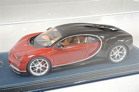 やや傷や汚れありMRコレクション 1 18 Bugatti ブガッティ Chiron シロン Nocturne Italian Red