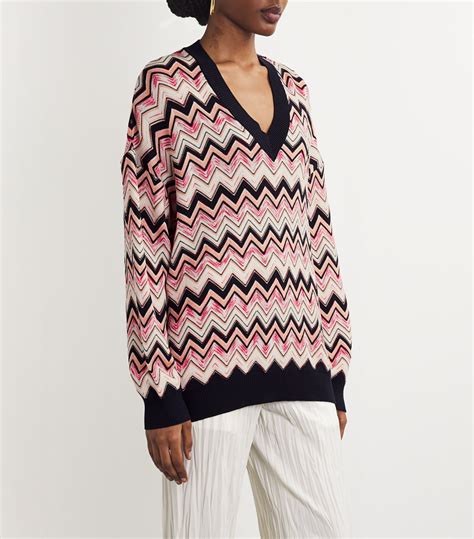 Womens Missoni Multi Zig Zag Oversized Sweater Harrods Uk