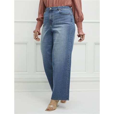 Eloquii Elements Eloquii Elements Womens Plus Size Wide Leg Jeans