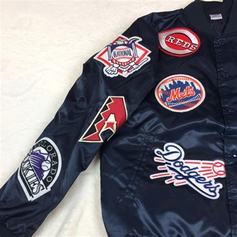 Majestic Jackets And Coats New Mlb Team Logo Satin Quilted Baseball