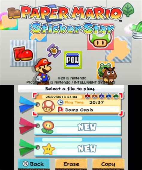 Paper Mario Sticker Star Mario