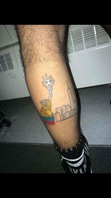 The soccer ball in flames is beautiful : r/badtattoos