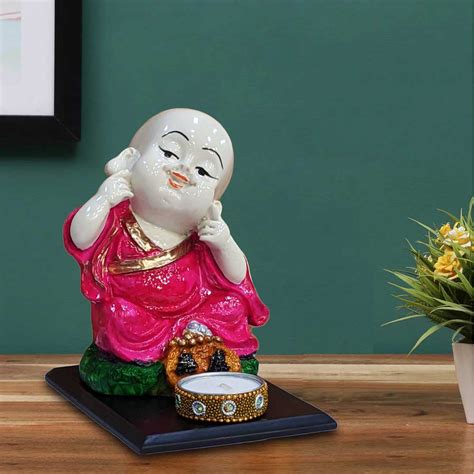 Buy Multicolor Laughing Buddha Baby Monk Idol Online Call 8884243583