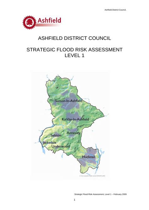 Pdf Ashfield District Council Strategic Flood Risk Assessment