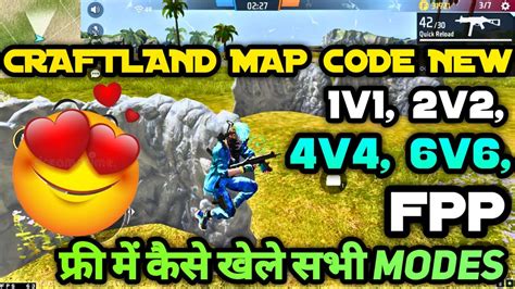 फर म CRAFTLAND CUSTOM KAISE KHELE 1V1 2VS2 4 V 4 6 VS 6 MAP CODE