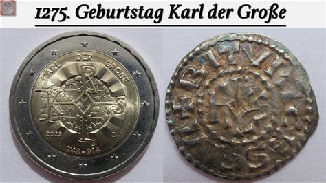 2 Euro Deutschland 2023 1275 Geburtstag Karl der Große YouTube