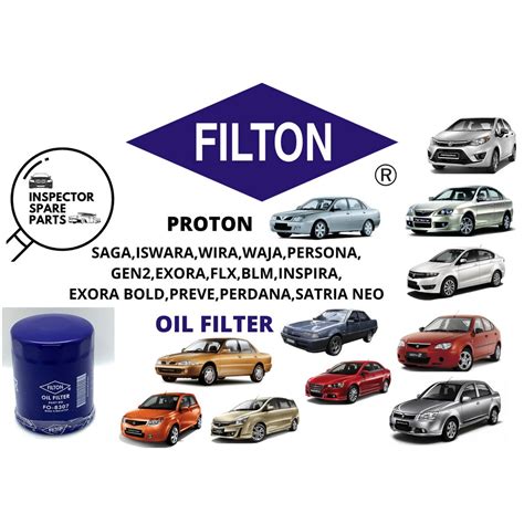 Filton Proton Oil Filter Fo Wira Saga Iswara Exora Bold Flx