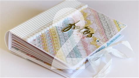 Tutorial Scrapbooking Mini Album Bonita Parte Youtube