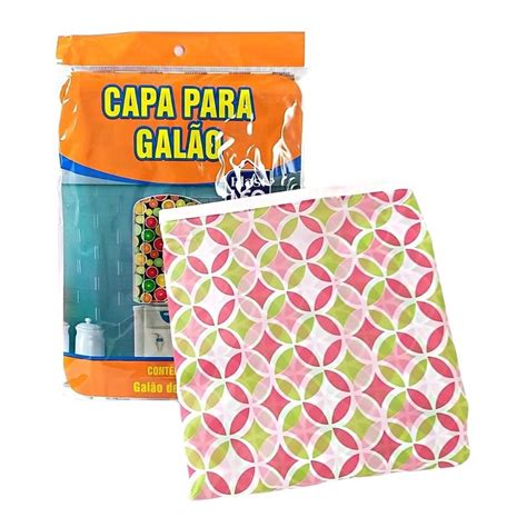 Capa Para Galão Água 20 Litros Cozinha Decoração Rosa Plast Leo Submarino