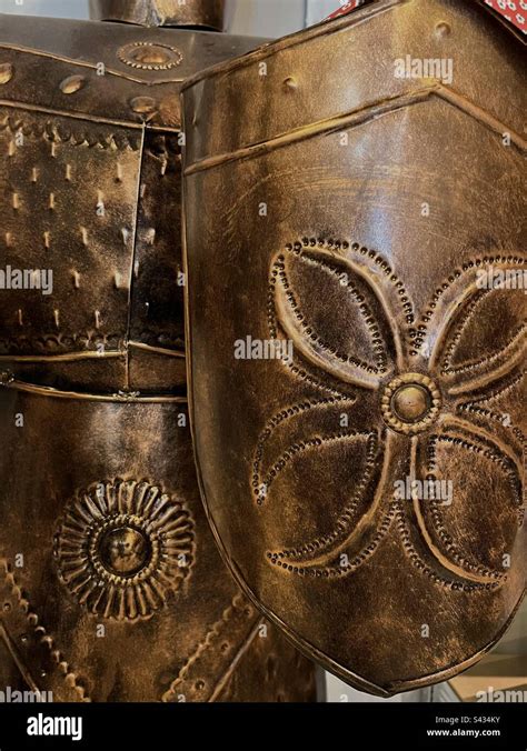 Gold Suit Of Armor Stock Photo Alamy