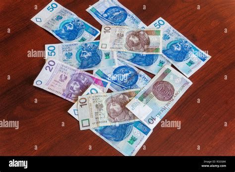 Polish Zloty Zl Money Banknotes Official Currency Of Poland Code