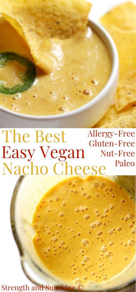 Creamy Nut Free Vegan Nacho Cheese Sauce Gluten Free Paleo Dairy