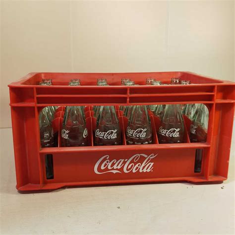 【傷や汚れあり】1円スタート 昭和レトロ Coca Cola コカ・コーラ ボトルケース レギュラー瓶 ケース付き24本 レトロ 赤箱 の落札