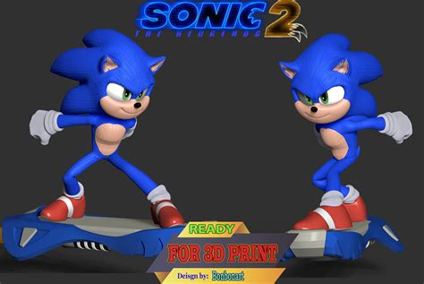 Sonic The Hedgehog 2 3d Model By Bon Bon Art