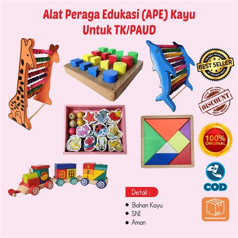 Jual Mainan Kayu Edukasi Anak Alat Peraga Edukasi Untuk Anak Tk Paud