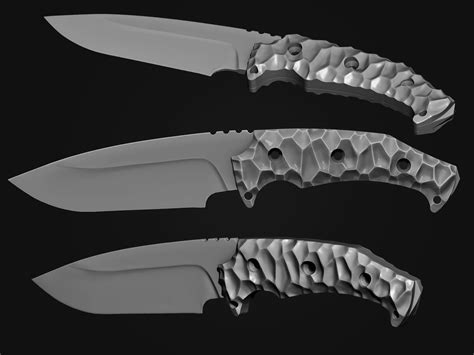 Tactical Combat Knife For Camping 3d Printable Model 3