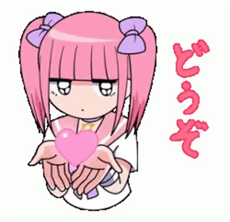 Pink Anime Sticker Pink Anime Descubre Y Comparte Yami Kawaii