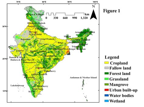 The Spatial Distribution Of Different Land Use Land Cover Categories In